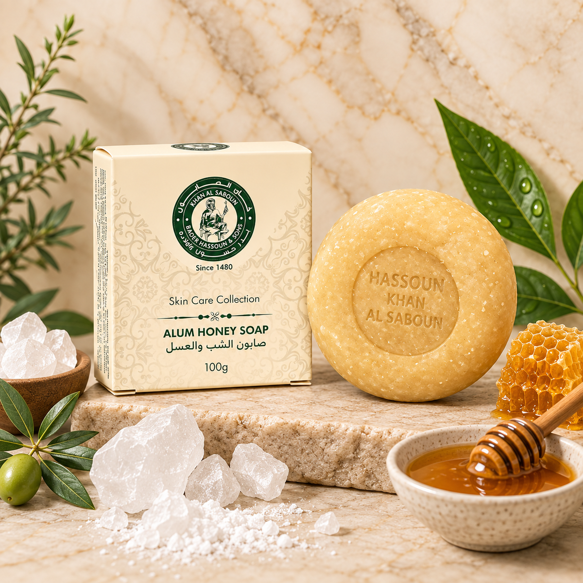 Alum Honey Soap – 100g
