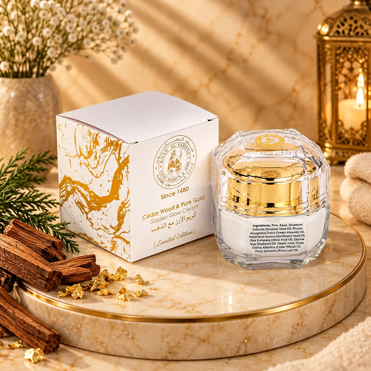 Cedar Wood & Pure Gold Cream – 50g