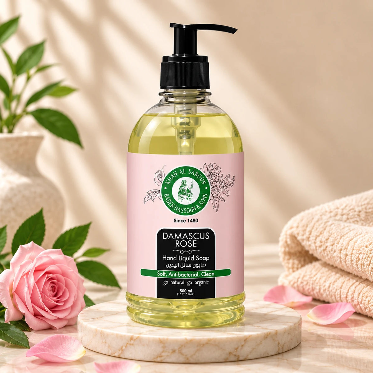 Damascus Rose Liquid Soap – 500ml