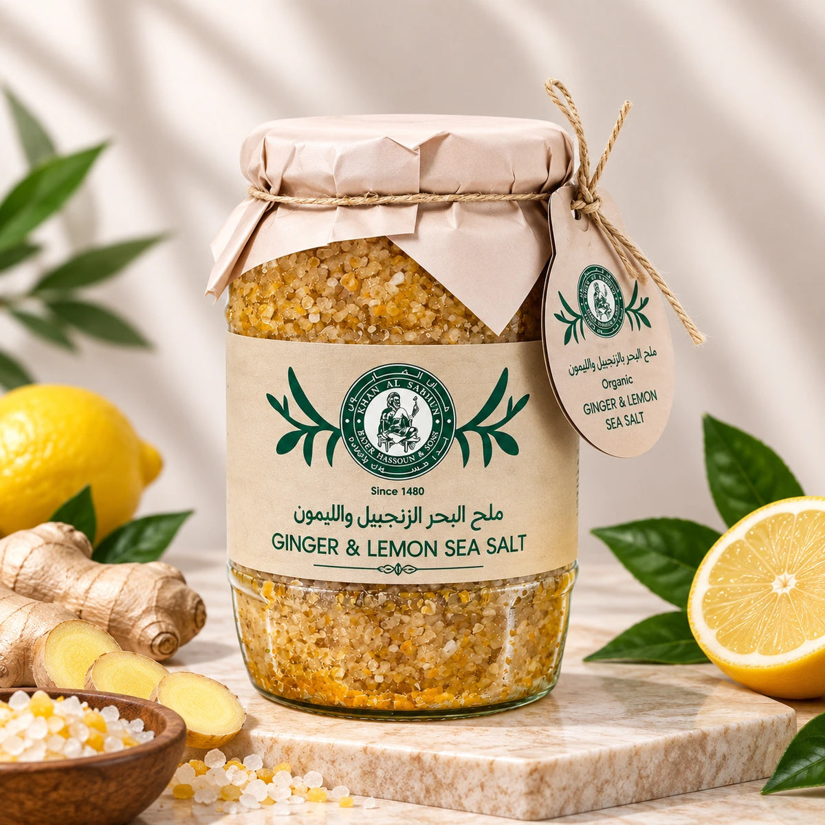 Ginger & Lemon Sea Salt – 350g