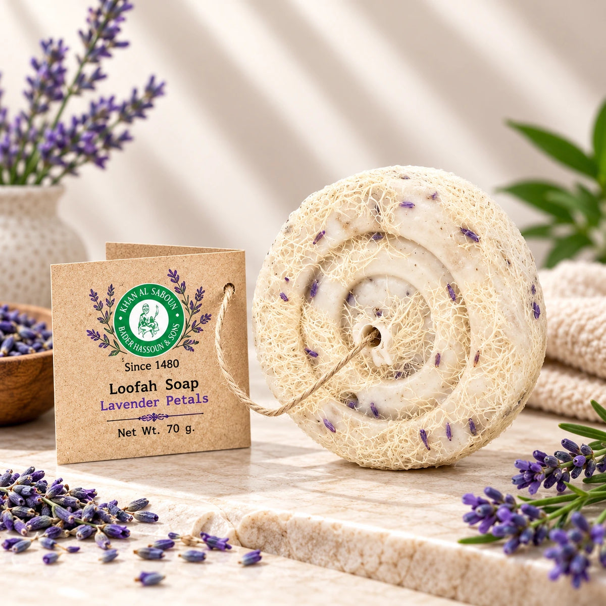 Loofah Soap – Lavender – 70g